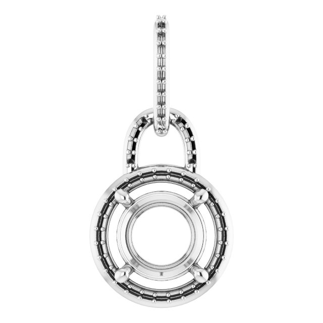 Accented Halo-Style Pendant