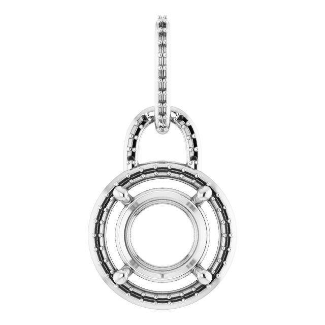 Accented Halo-Style Pendant