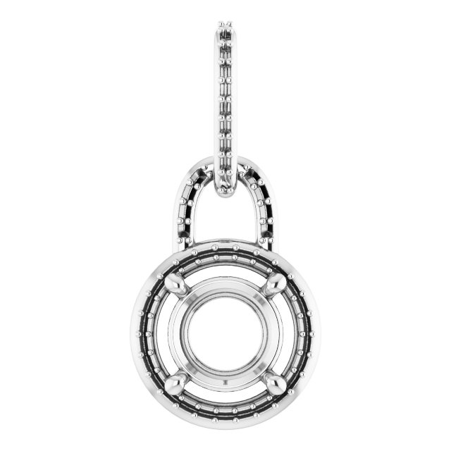 Accented Halo-Style Pendant