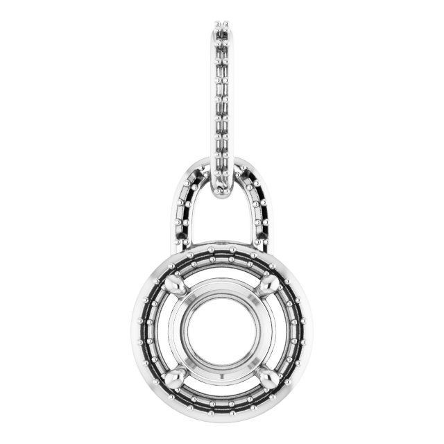 Accented Halo-Style Pendant