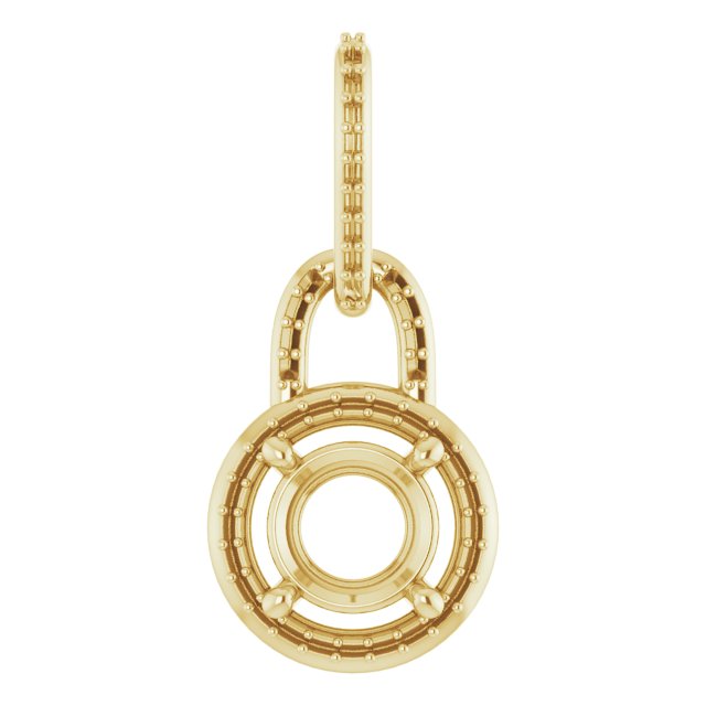 Accented Halo-Style Pendant