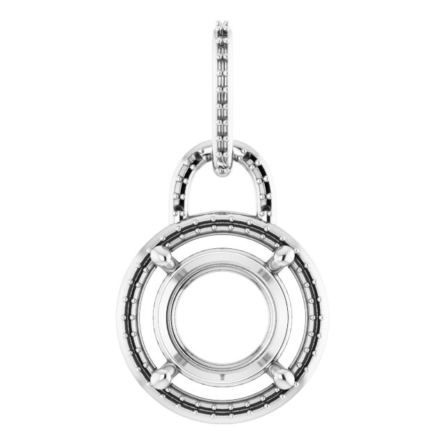 Accented Halo-Style Pendant