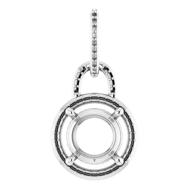 Accented Halo-Style Pendant