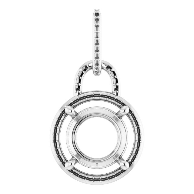 Accented Halo-Style Pendant