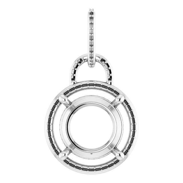 Accented Halo-Style Pendant