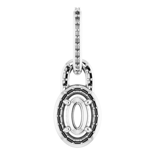 Accented Halo-Style Pendant