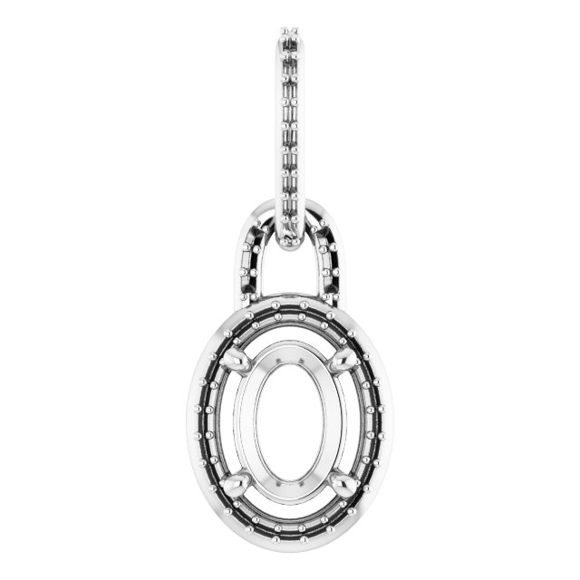 Accented Halo-Style Pendant
