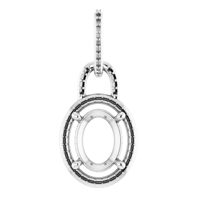 Accented Halo-Style Pendant