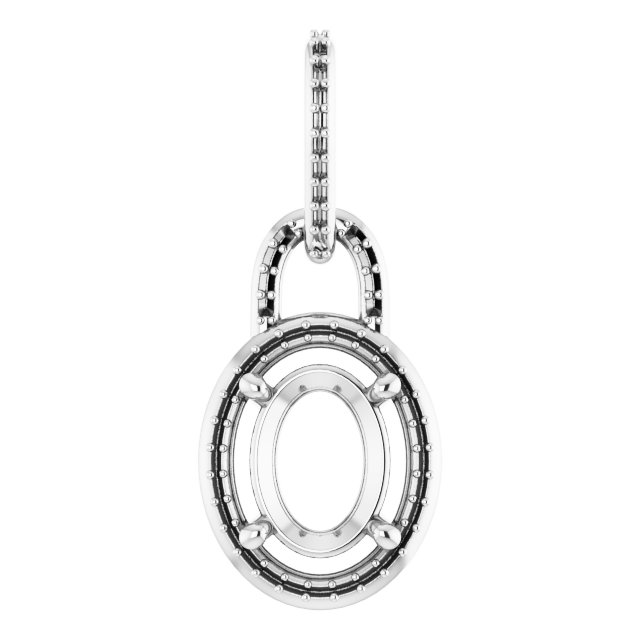 Accented Halo-Style Pendant