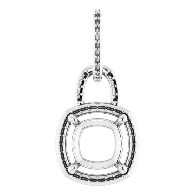 Accented Halo-Style Pendant