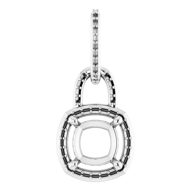 Accented Halo-Style Pendant