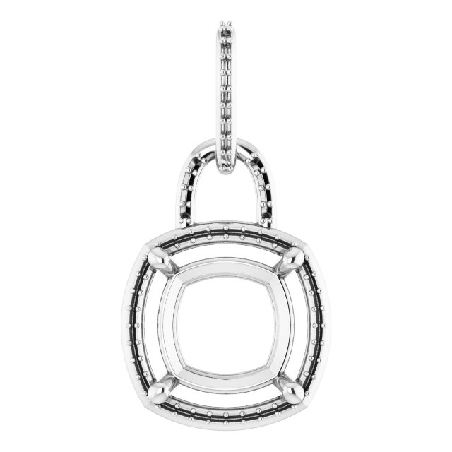 Accented Halo-Style Pendant
