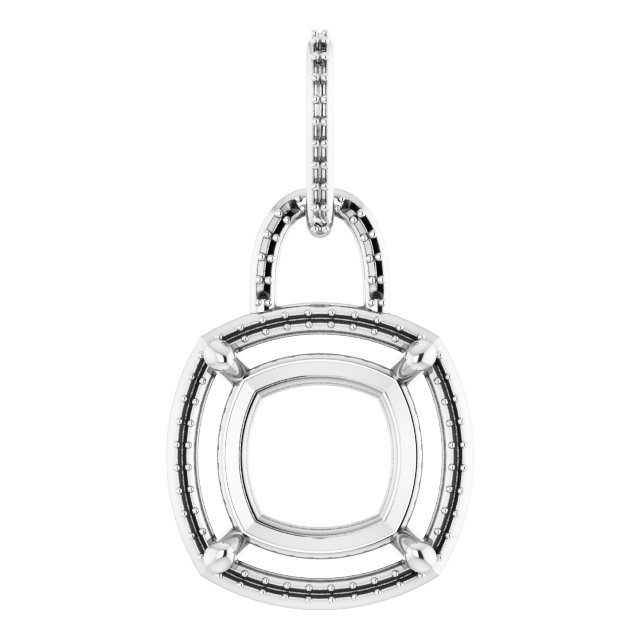 Accented Halo-Style Pendant