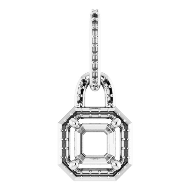 Accented Halo-Style Pendant