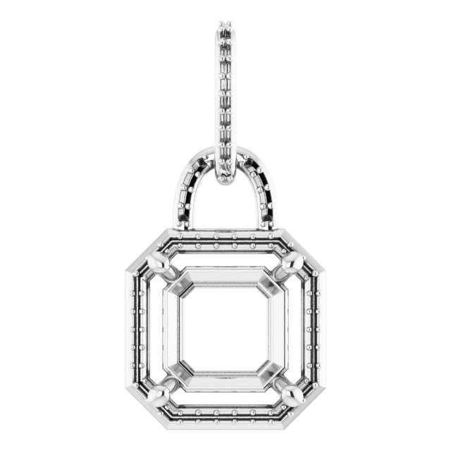 Accented Halo-Style Pendant