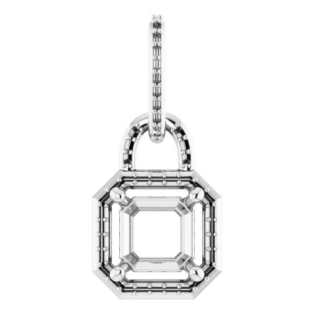 Accented Halo-Style Pendant