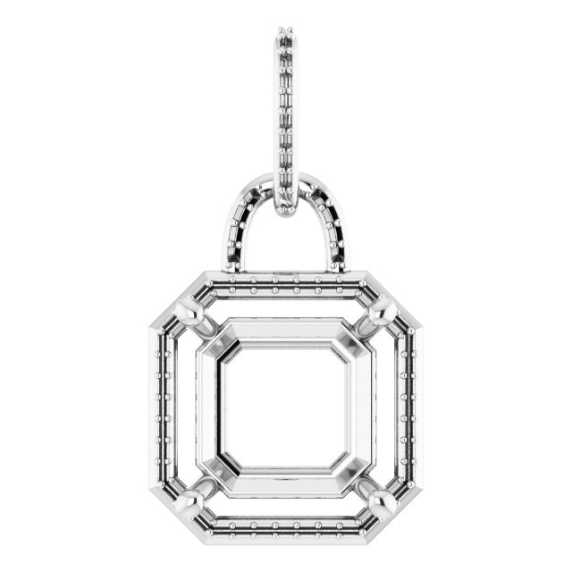 Accented Halo-Style Pendant