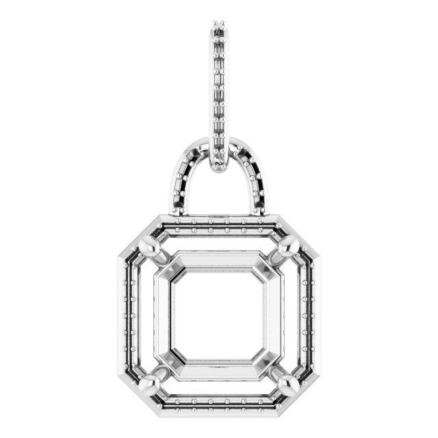 Accented Halo-Style Pendant