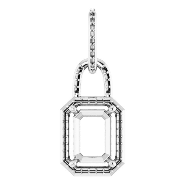 Accented Halo-Style Pendant