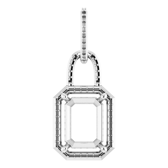Accented Halo-Style Pendant