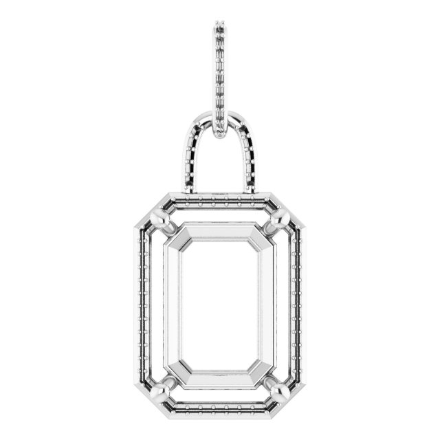 Accented Halo-Style Pendant