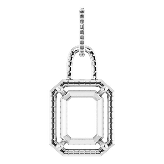 Accented Halo-Style Pendant