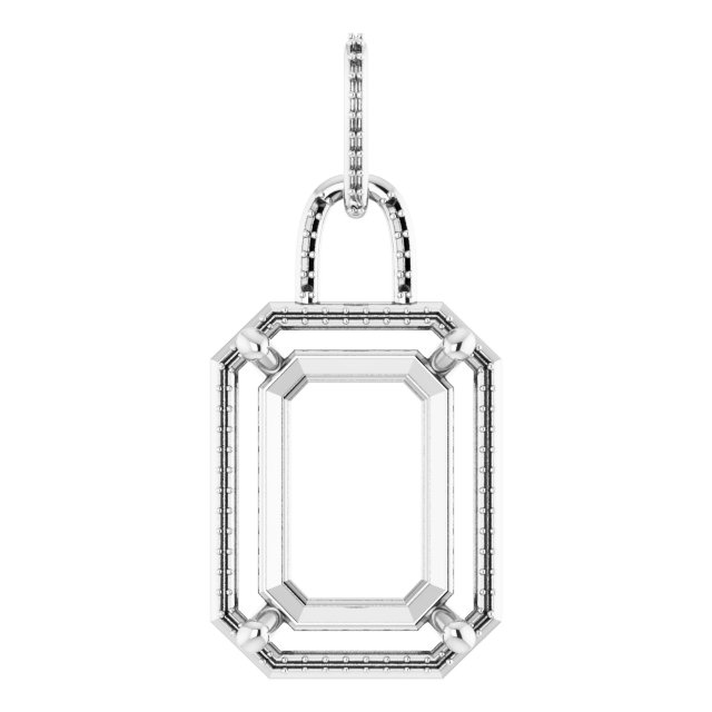 Accented Halo-Style Pendant