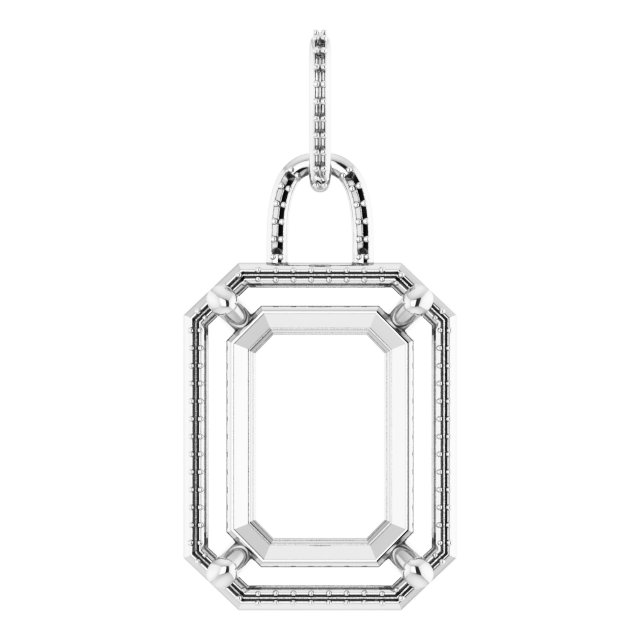 Accented Halo-Style Pendant
