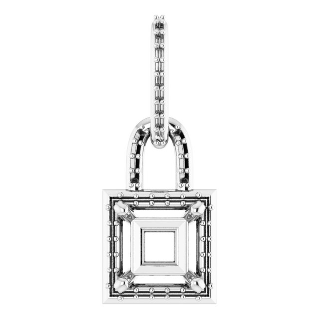 Accented Halo-Style Pendant