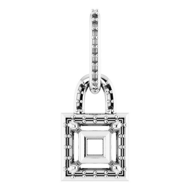 Accented Halo-Style Pendant