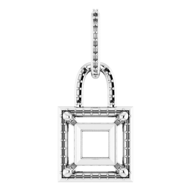 Accented Halo-Style Pendant