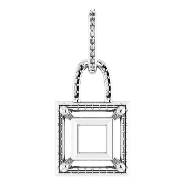 Accented Halo-Style Pendant