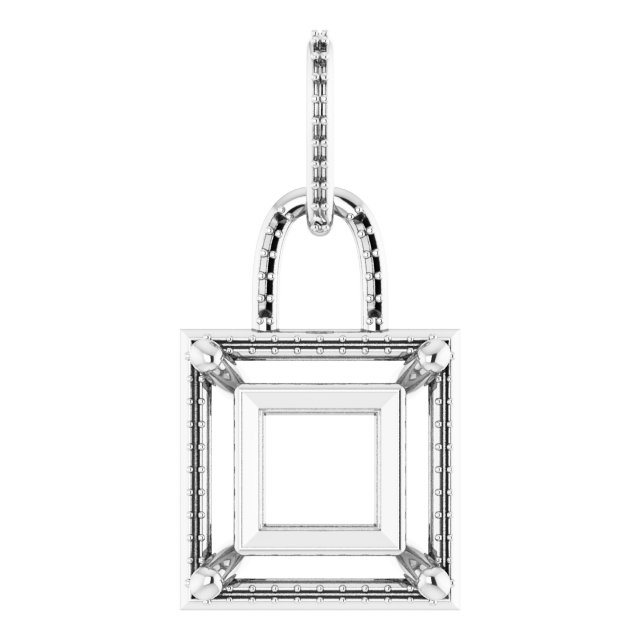 Accented Halo-Style Pendant