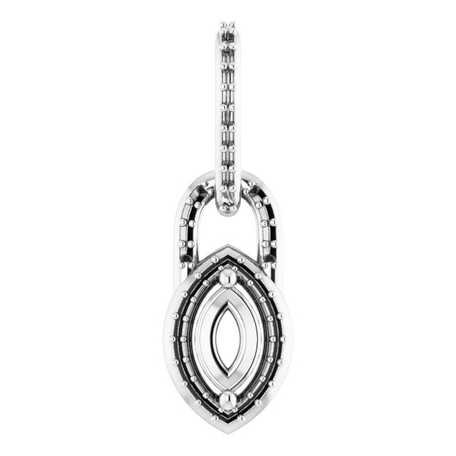 Accented Halo-Style Pendant