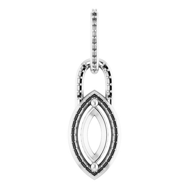 Accented Halo-Style Pendant