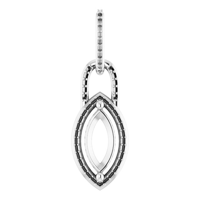 Accented Halo-Style Pendant