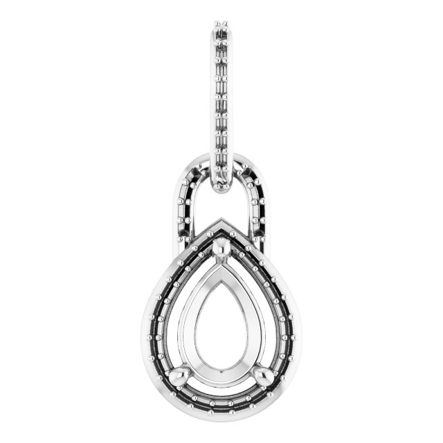 Accented Halo-Style Pendant