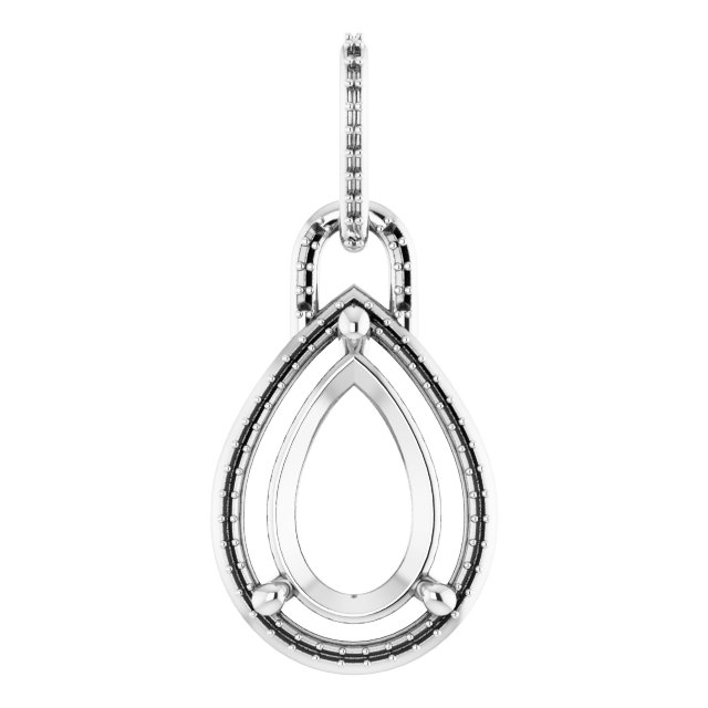 Accented Halo-Style Pendant