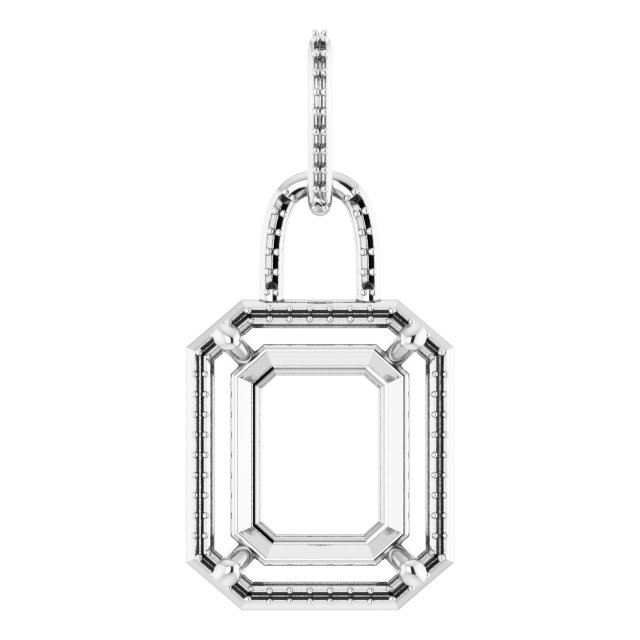 Accented Halo-Style Pendant