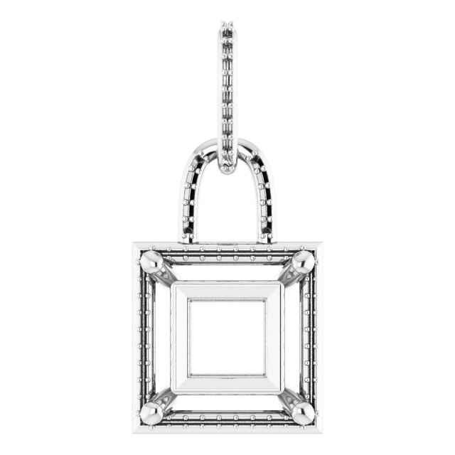 Accented Halo-Style Pendant