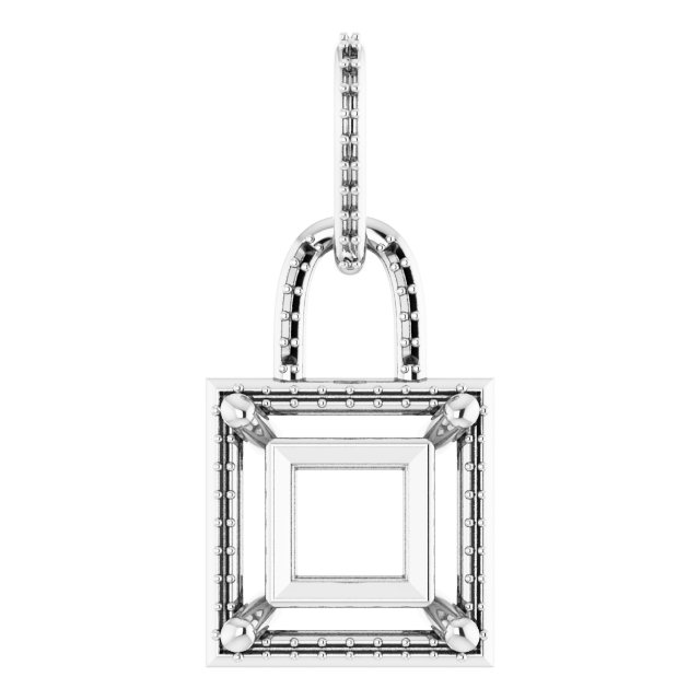 Accented Halo-Style Pendant