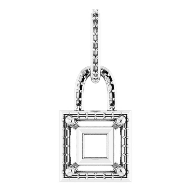 Accented Halo-Style Pendant