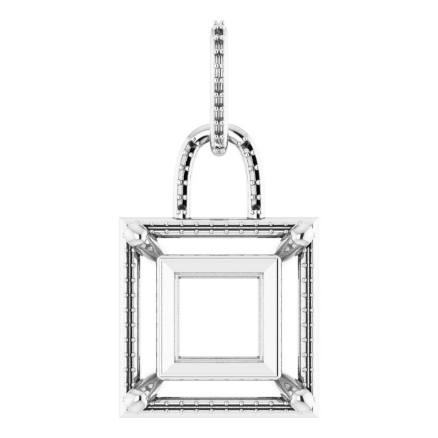 Accented Halo-Style Pendant