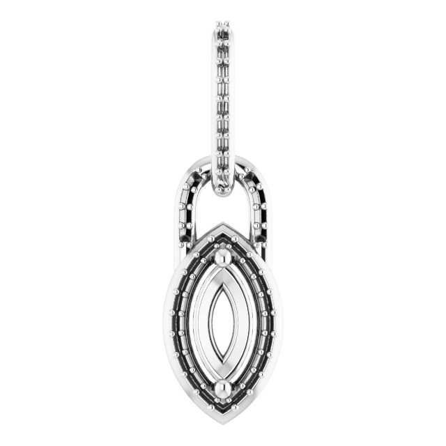 Accented Halo-Style Pendant