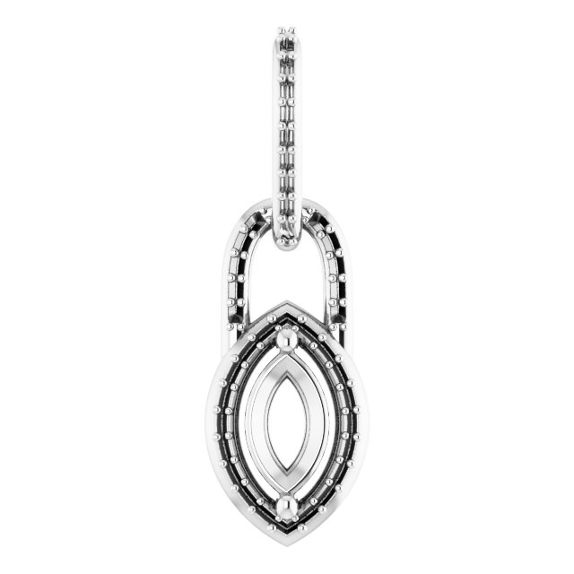 Accented Halo-Style Pendant