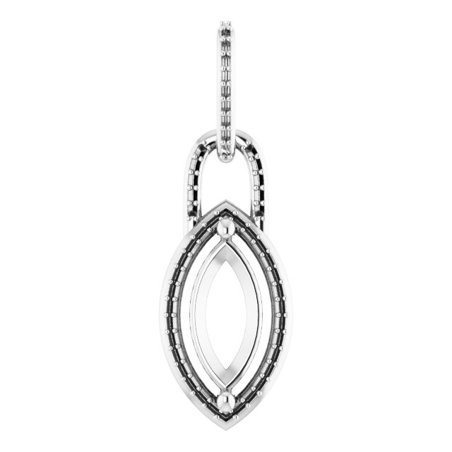 Accented Halo-Style Pendant
