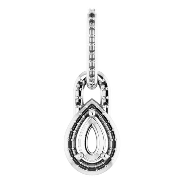 Accented Halo-Style Pendant