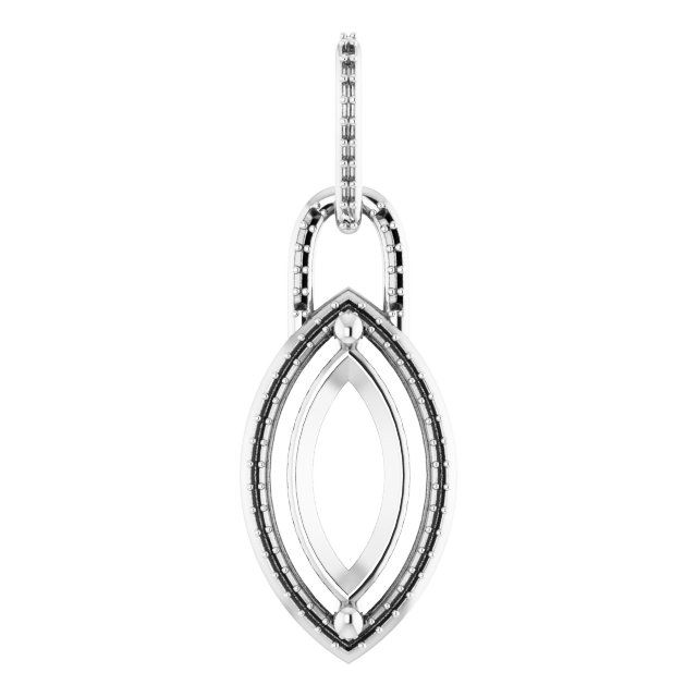 Accented Halo-Style Pendant
