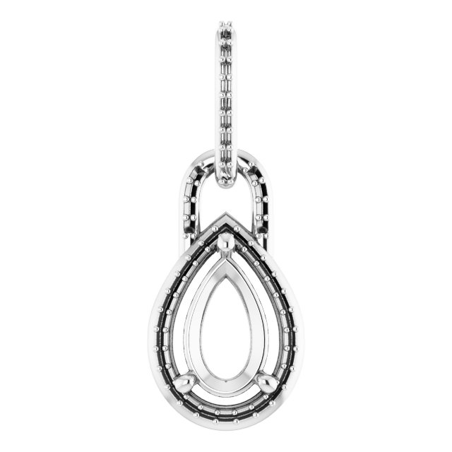 Accented Halo-Style Pendant