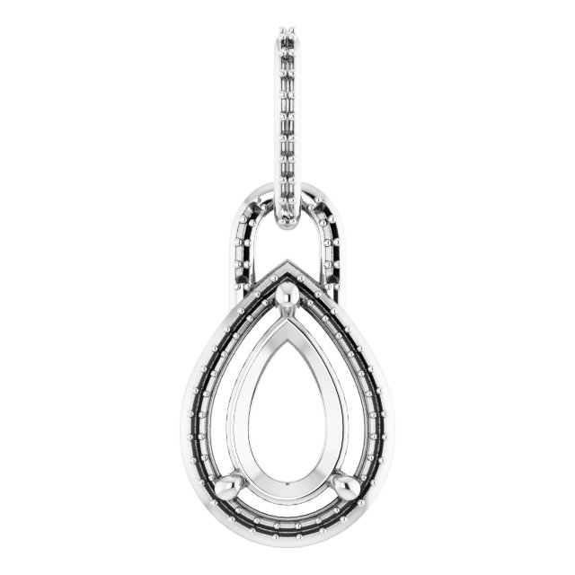 Accented Halo-Style Pendant
